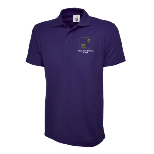 BCA Collage - Health and Social Care Purple Polo Shirt